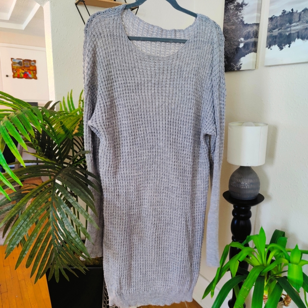 SHEIN Off the Shoulder Knit Sweater Dress
